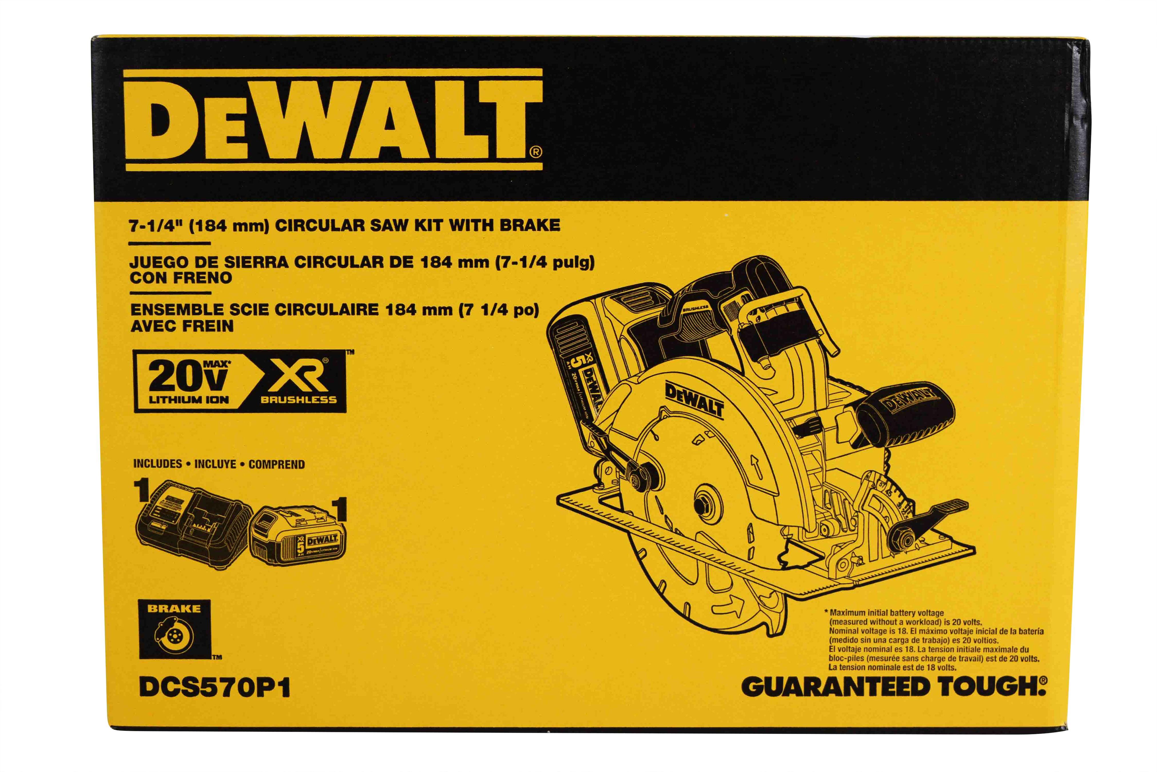 DEWALT DCS570P1 20V MAX 7-1/4