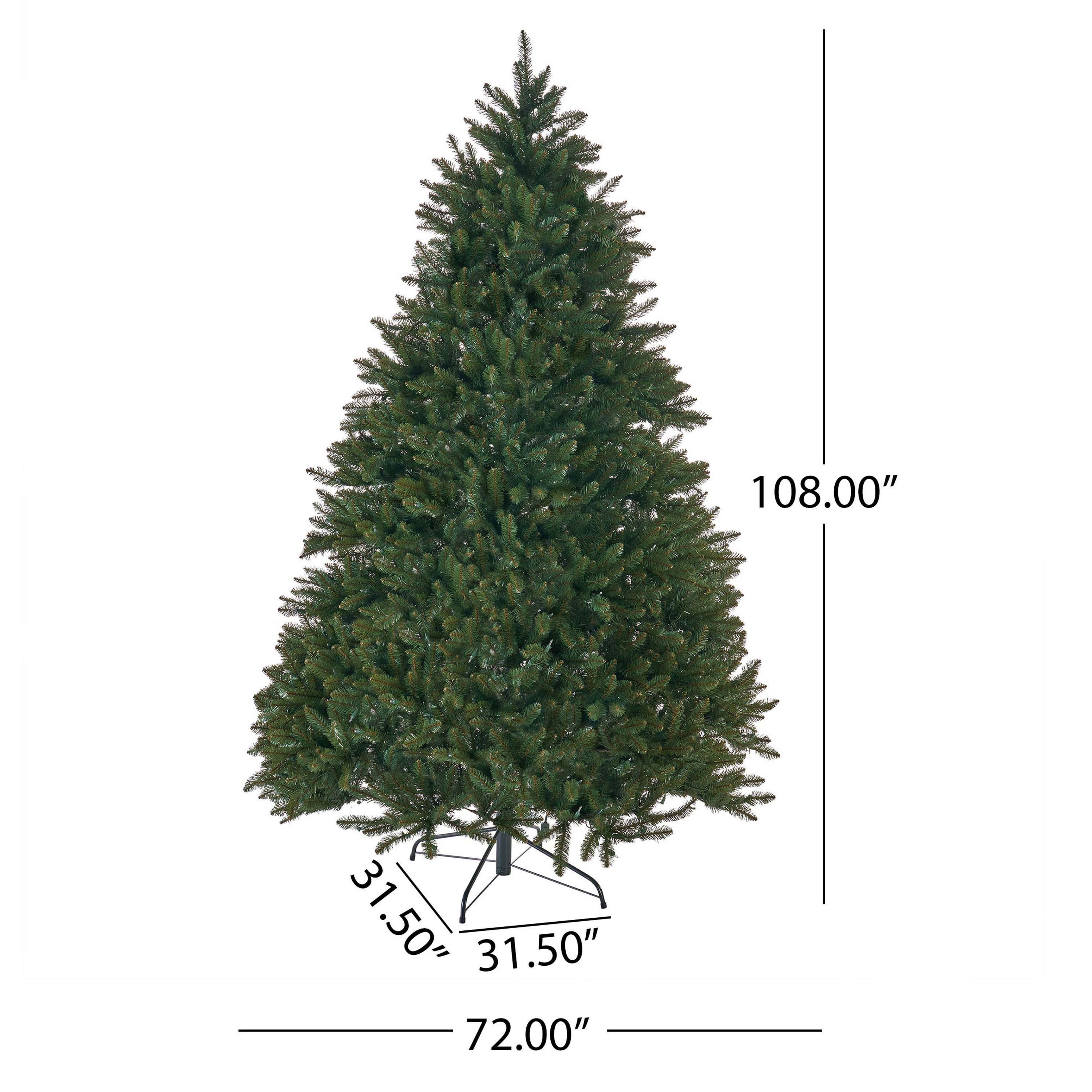 9-foot Norway Spruce Hinged Artificial Christmas Tree