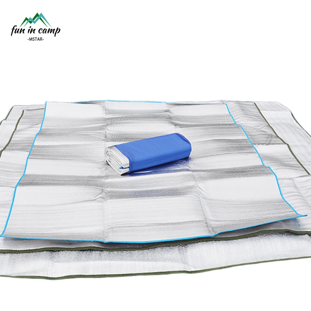 Outdoor Portable Lightweight Waterproof Sandfree Beach Pocket Blanket Folding Sand Proof Beach Mat For Camping Hiking