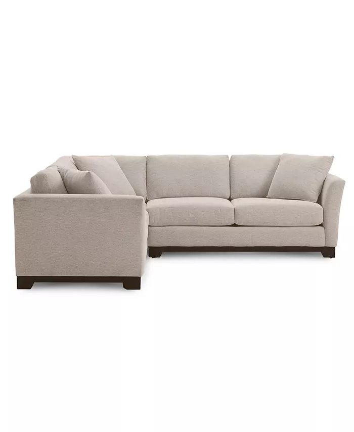 Furniture Elliot II 108 Fabric 2-Pc. Apartment Sectional Sofa