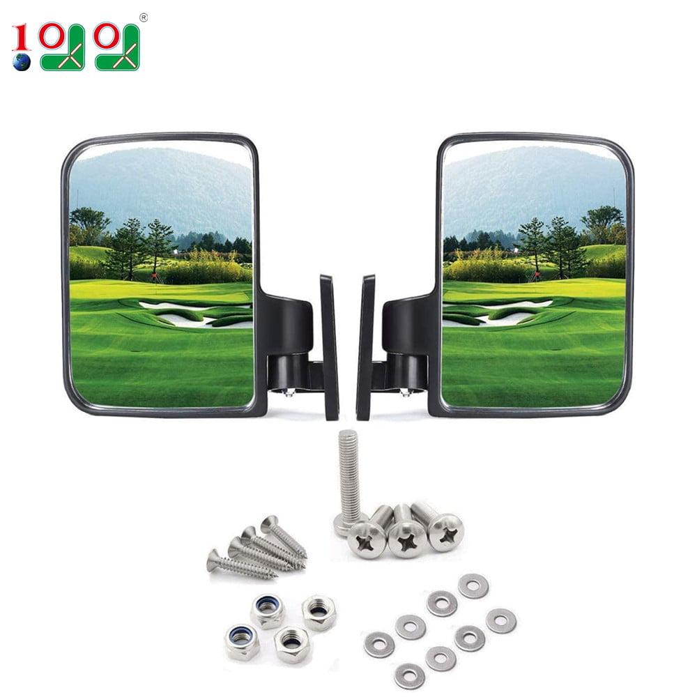 10L0L Golf Cart Side Mirrors for Club Car DS Precedent  EZ-GO TXT  RXV Yamaha and Others