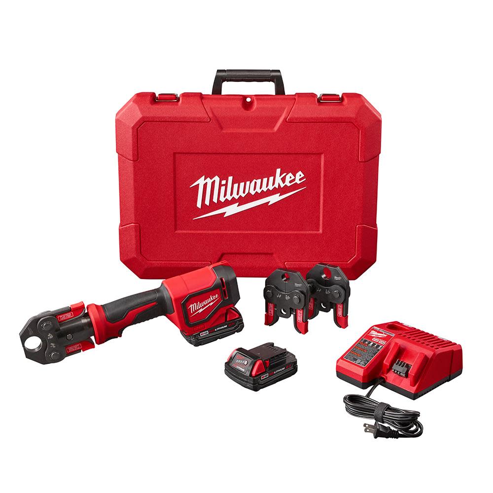 Milwaukee M18 Short Throw Press Tool Kit with PEX Crimp Jaws 2674-22C from Milwaukee