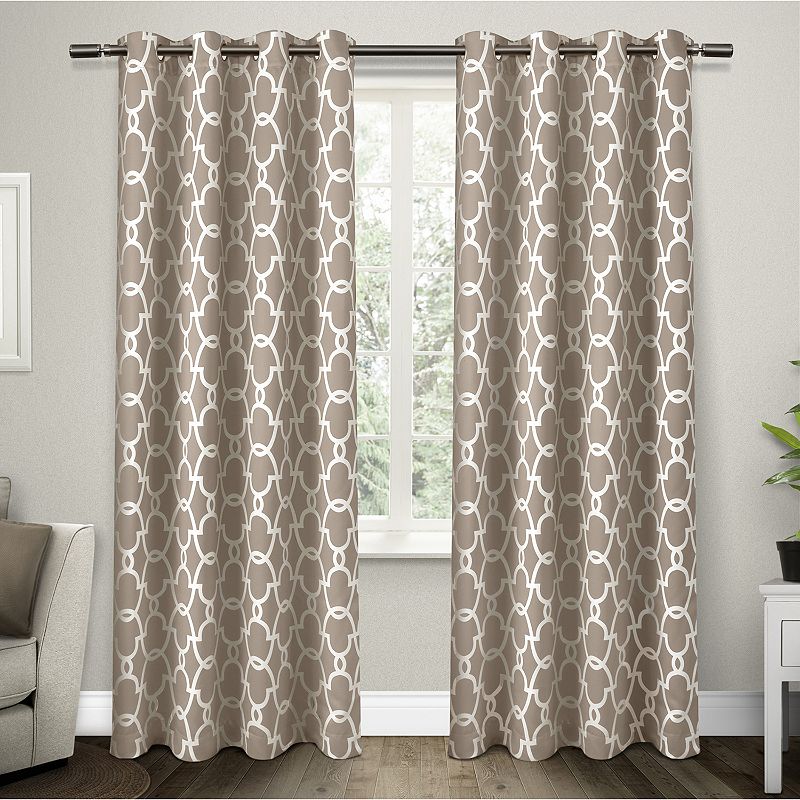 Exclusive Home 2-pack Gates Sateen Woven Blackout Window Curtains