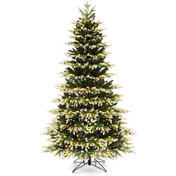 Hinged Christmas Tree with 350 LED Lights Remote Control