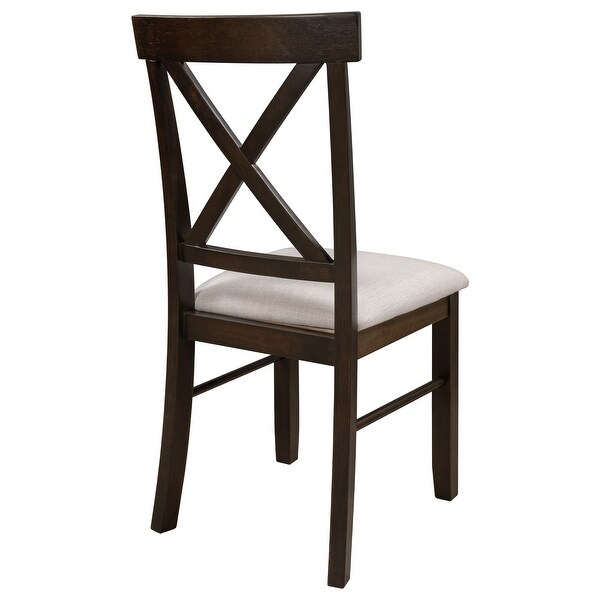 2-Piece Farmhouse Upholstered Dining Chairs