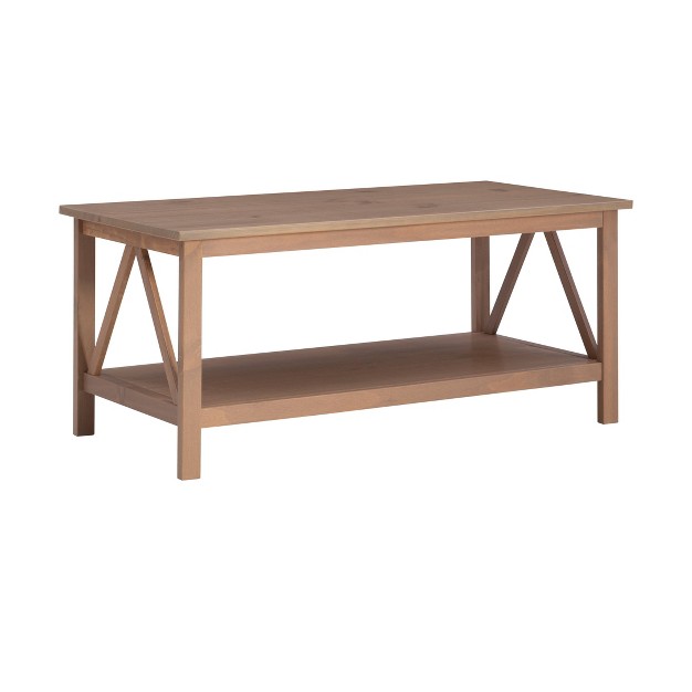 Titian Coffee Table Driftwood Linon