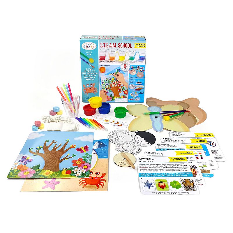 Bright Stripes Let's Craft S.T.E.A.M. School Painting Science Kit