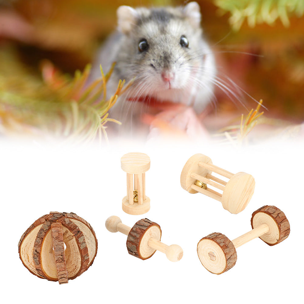 Hamster Toy， Small Pet Toy， Cylindrical Toys Wooden Household For  For Hamster For Guinea Pig Pet Store