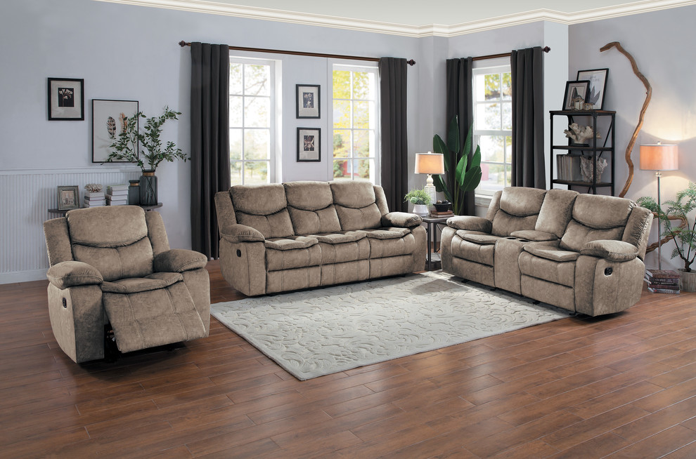 Arden Glider Reclining Chair   Transitional   Recliner Chairs   by Lexicon Home  Houzz