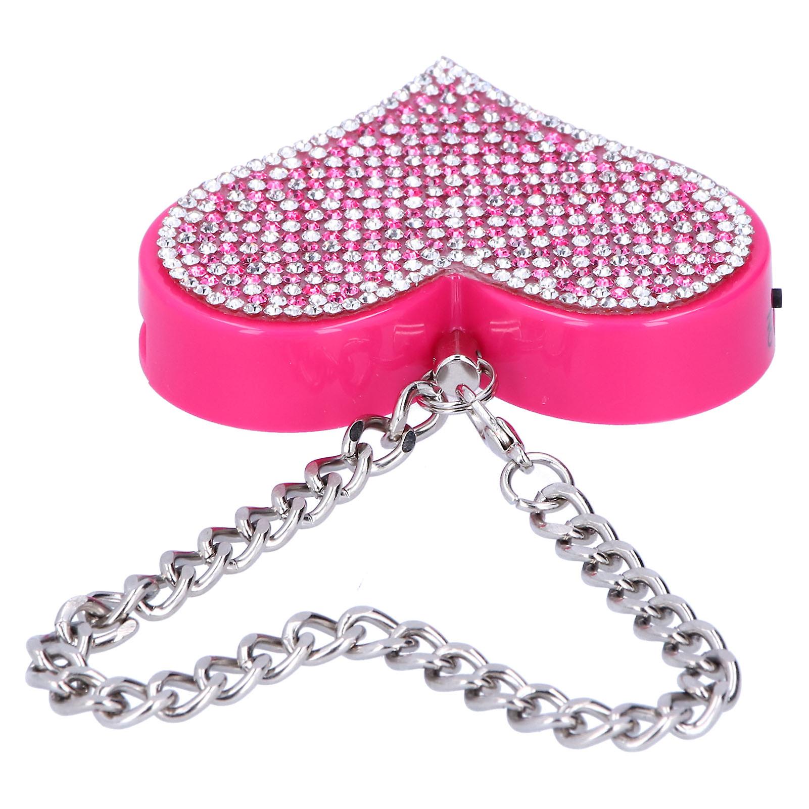 Portable 130db Selfdefense Alarm Antiattack Emergency Security Alert Heart Shape Keychain For Elderly Girl Kids