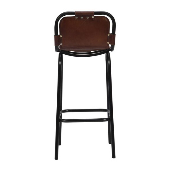 31 inch Bar Height Chair  Genuine Leather Upholste...