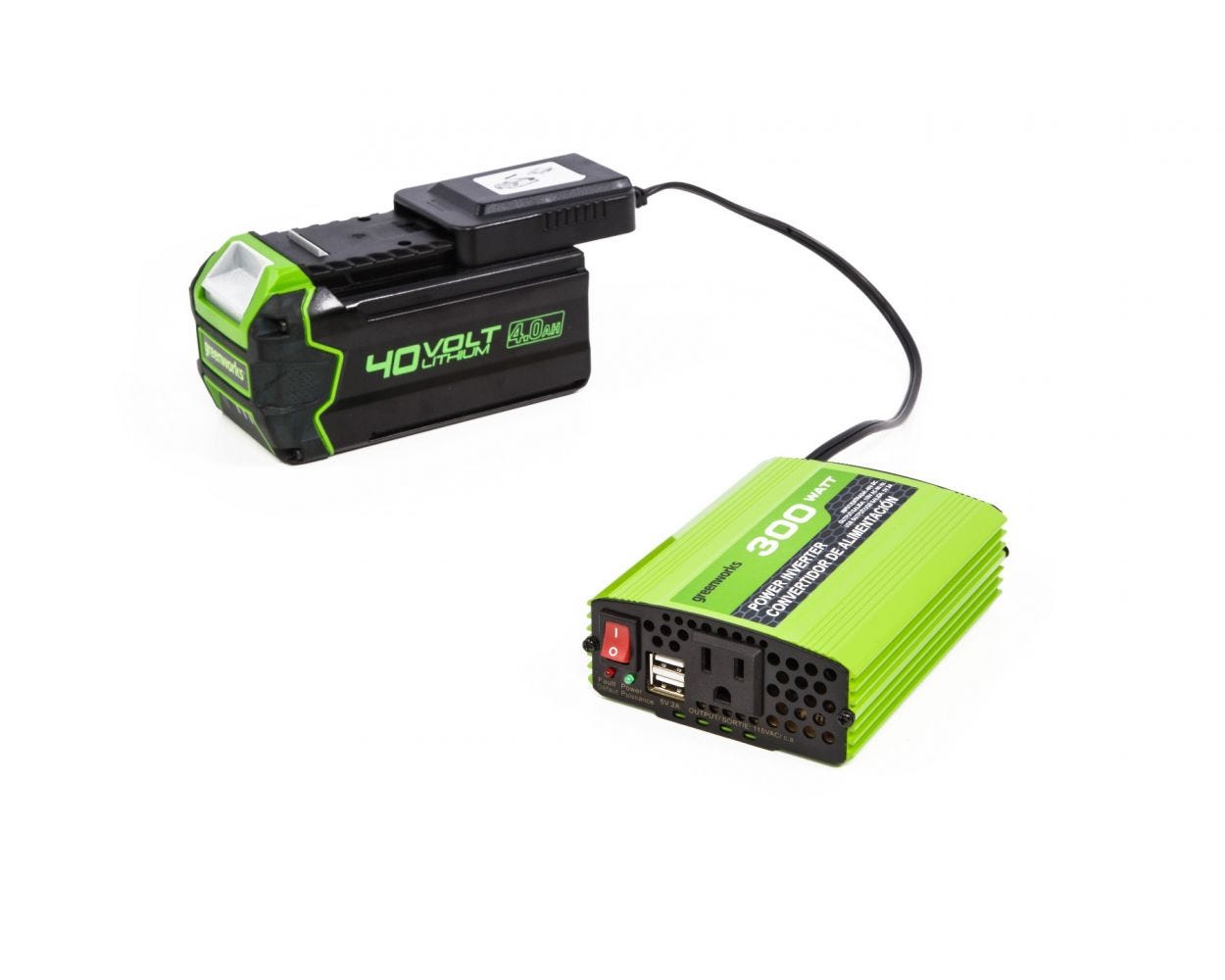 40V 300 Watt Cordless Power Inverter | Greenworks Tools