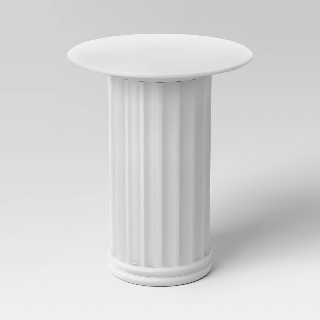 Plaster Accent Table White Designed With Studio Mcgee