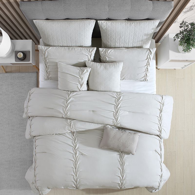 Marie Claire Embellished Comforter Set with Shams