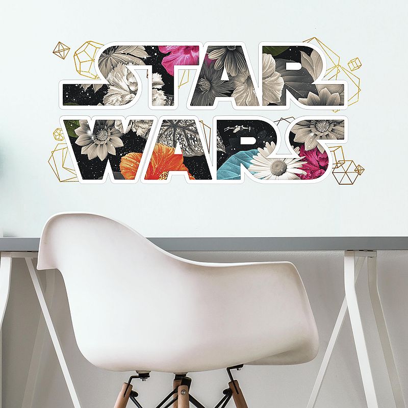 RoomMates Star Wars Floral Logo Decal with Foil