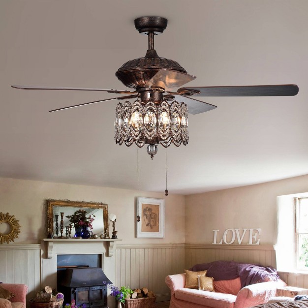 X 52 quot X 23 quot Copper Grove Dejes Chandelier Ceiling Fan Warehouse Of 