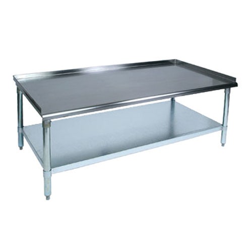 John Boos EES8-3048SSK Stainless Steel Equipment Stand with Stainless Steel Undershelf， 30