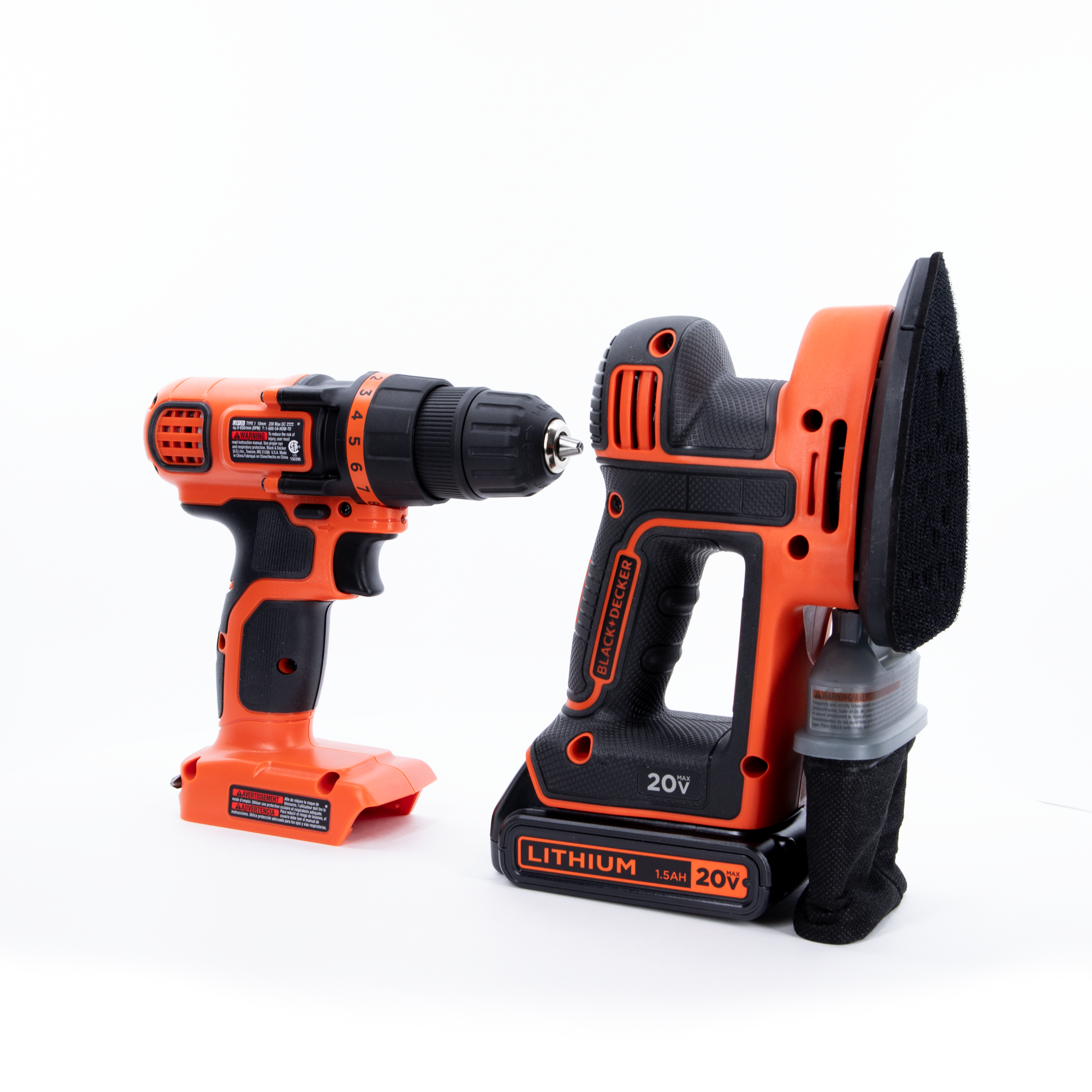 20V MAX* POWERCONNECT™ Cordless Drill/Driver + MOUSE™ Detail Sander Combo Kit