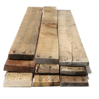 Handprint 1 in. x 4 in. x 3.5 ft. Reclaimed Pallet Boards (9-Pack) 327173