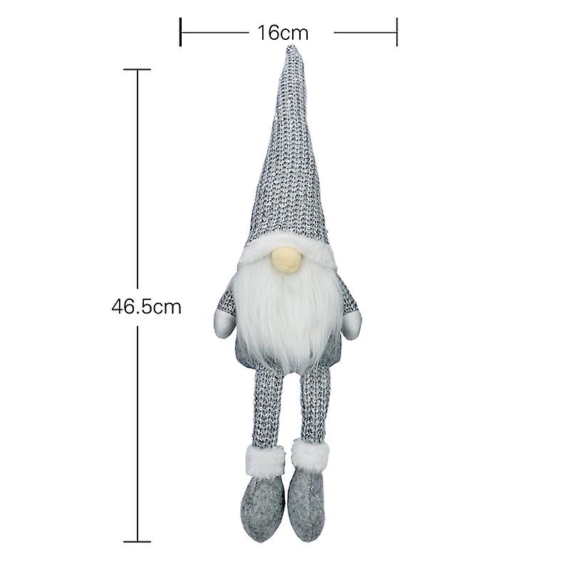 Gnome Plush Doll Pendant Xmas Tree Hanging Ornament Party Decor Gift