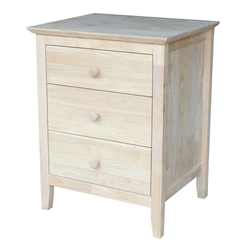 International Concepts 3-Drawer Nightstand