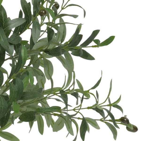 Olive Tree Artificial Plant In Black Pot