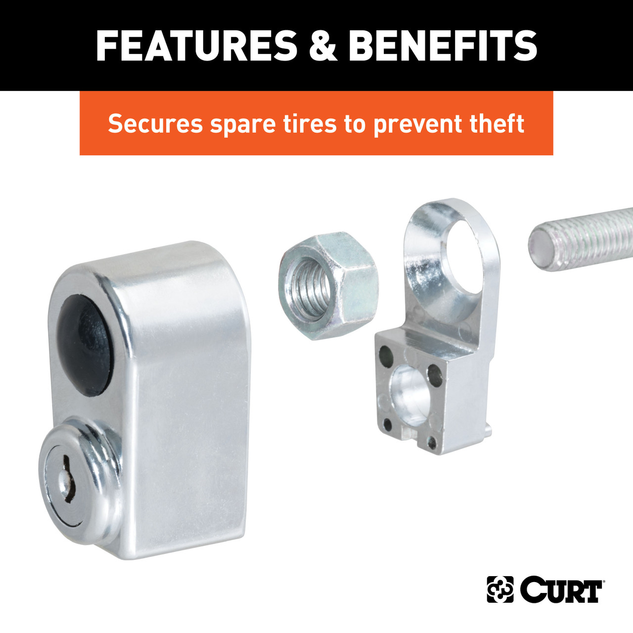 CURT Spare Tire Lock