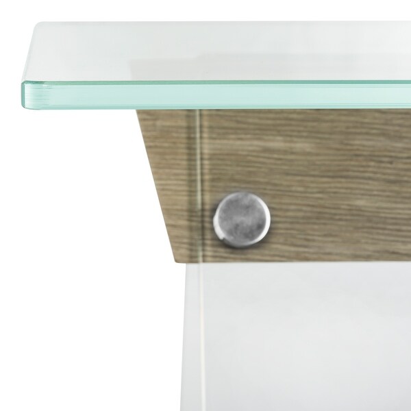 SAFAVIEH Modern Glass Loft Accent Table - 0