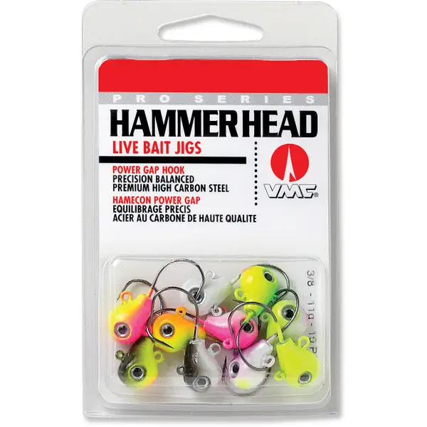 Rapala Hammer Head Jig UV Kit 3/8 oz Fishing Lure Assortment