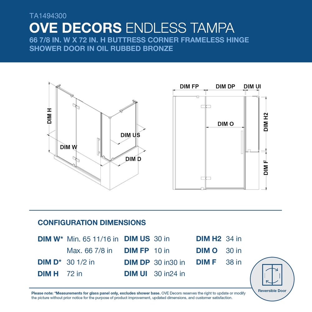 Endless Tampa Buttress Corner 66 7/8\