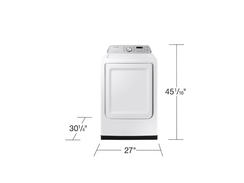 Samsung DVE47CG3500W 7.4 Cu. Ft. Smart Electric Dryer With Sensor Dry In White