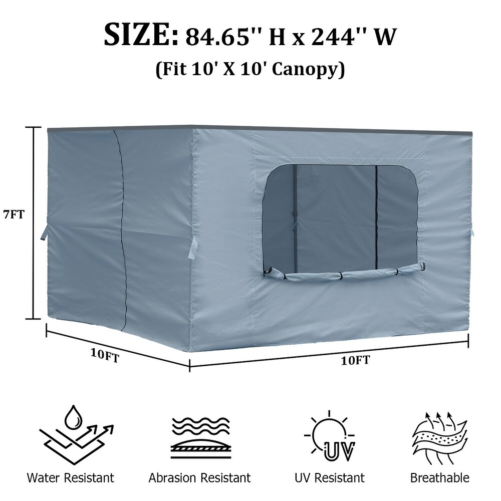 Aoodor 10' x 10' Canopy Sidewall Replacement (Sidewall Only)