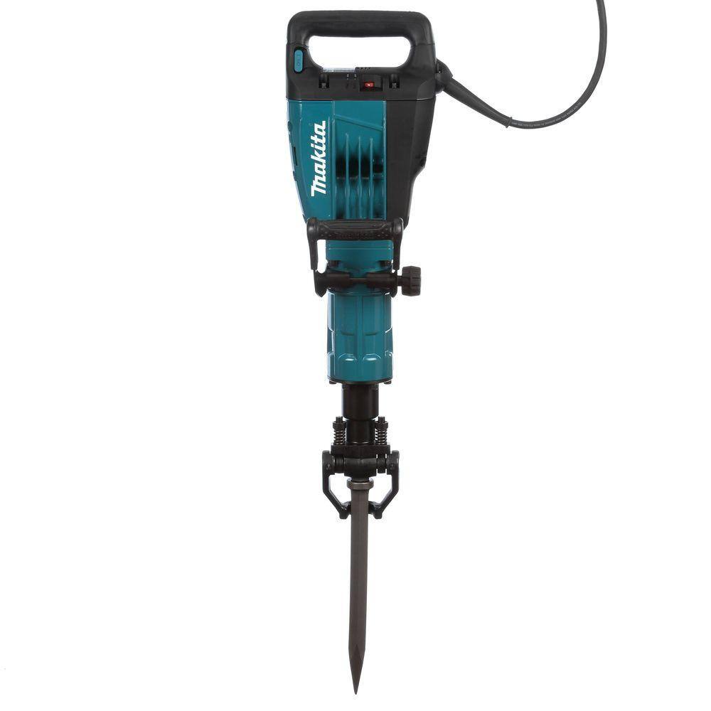 Makita 14 Amp 1-18 in. Hex Corded Variable Speed 35 lb. Demolition Hammer w Soft Start LED (1) Bull Point and Hard Case HM1307CB