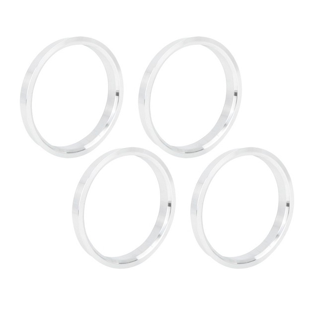 Unique Bargains 2 86inch Od Aluminium Alloy Car Hub Centric Rings Wheel Bore Spacer Silver Tone 4 Pcs