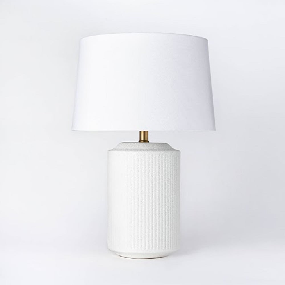 Ceramic Assembled White Table Lamp for Room Decoration Night Butte Lamp