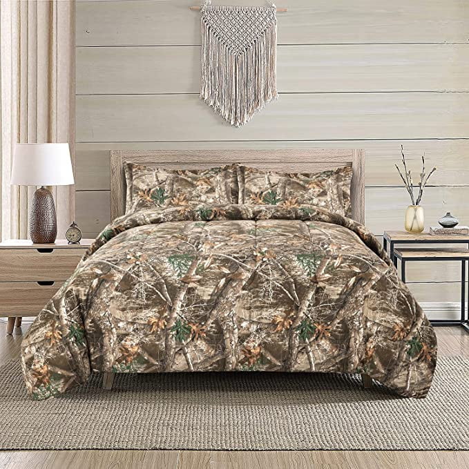 Realtree Edge Camo 3-Piece Comforter Set - Full Size Bedding Set