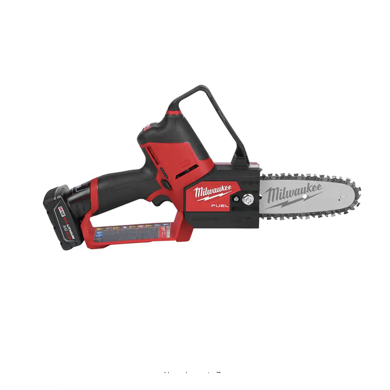 Milwaukee M12 FUEL 12-Volt Lithium-Ion Brushless Cordless 6 in. HATCHET Chainsaw Kit with 6.0 Ah and 4.0 Ah Battery， Charger (2527-21-48-11-2460)