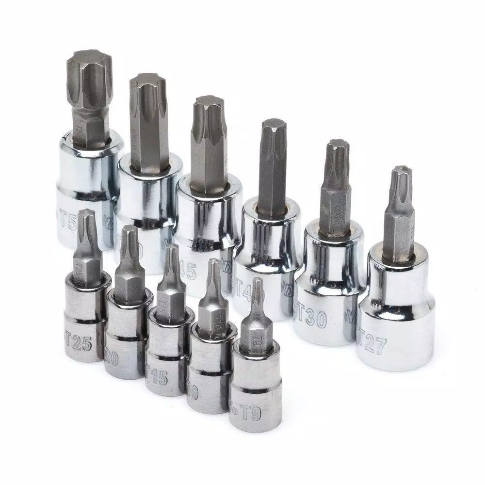 Husky 1/4 and 3/8 in. Drive Torx Bit Socket Set (11-Piece) and#8211; XDC Depot