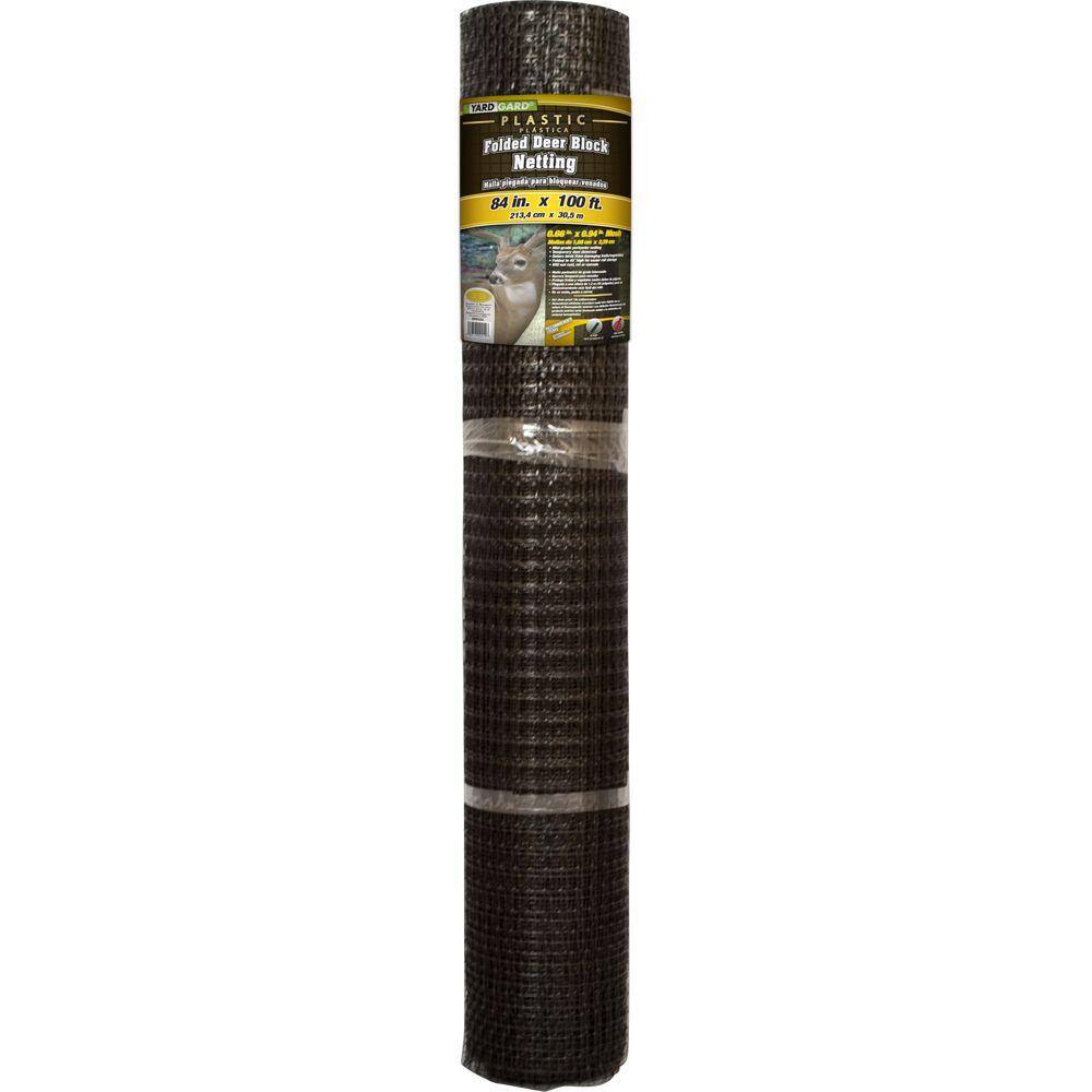 YARDGARD 7 ft. x 100 ft. Black Plastic Deer Block Netting 889553A