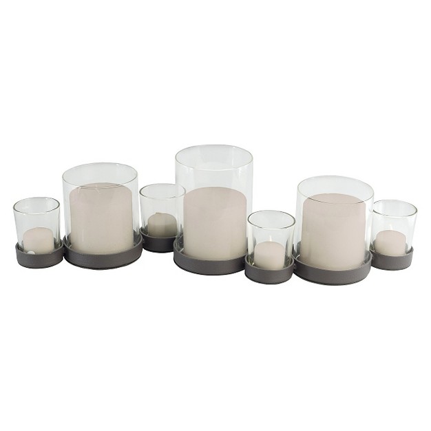 X 5 2 quot 7 Pillar votive Candle Holder Black Danya B