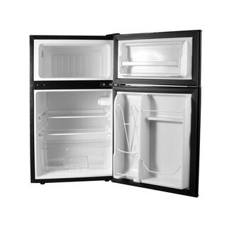 ConServ 3.2 cu. Ft. 2-Door Freestanding Mini Refrigerator in Black with Freezer CRF 320 B