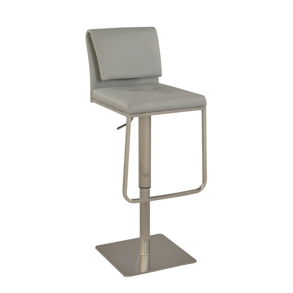 Somette Grey Contemporary Pneumatic Stool - N/A