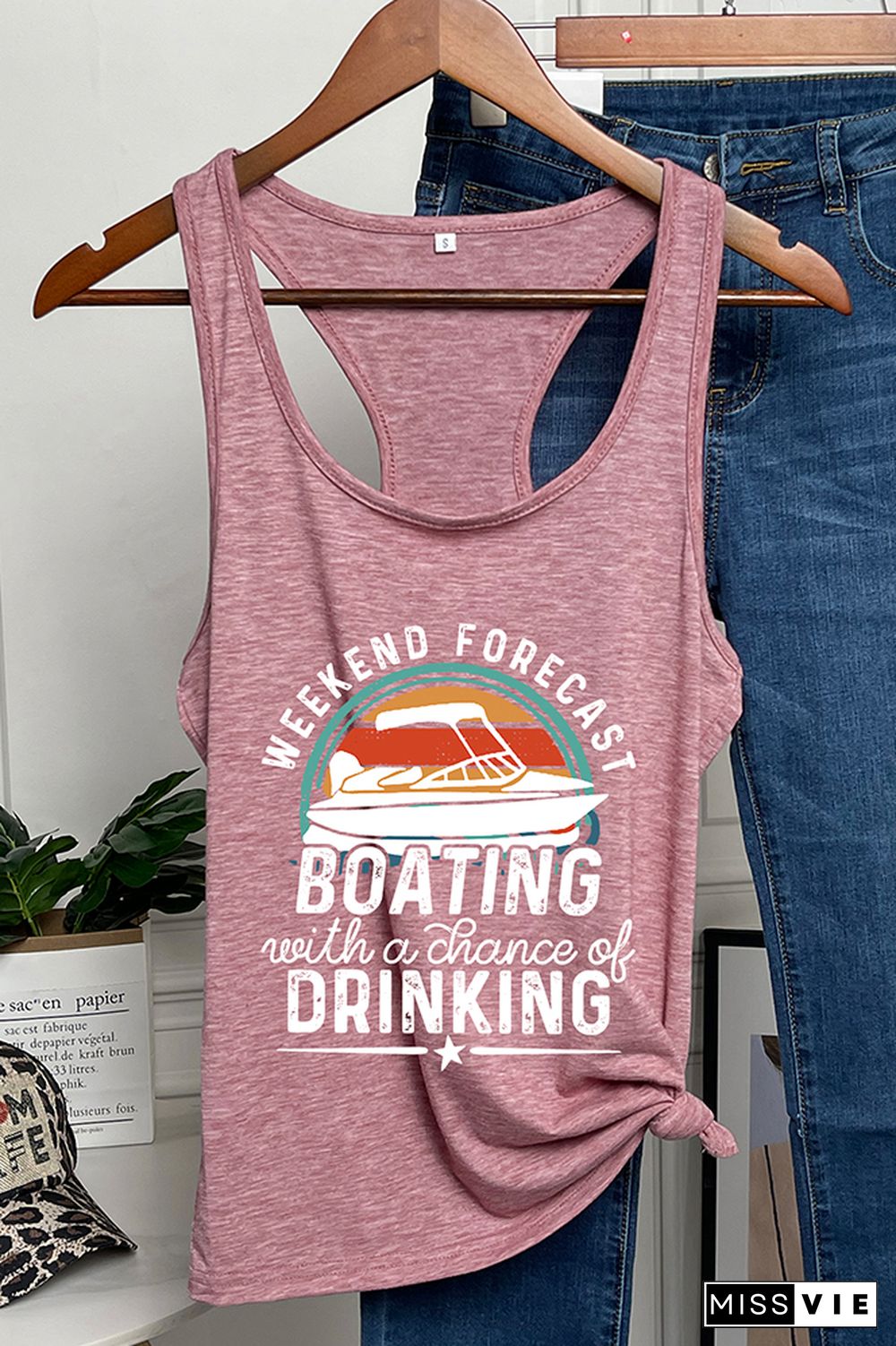 Weekend Forecast Boating Tank Tops Wholesale