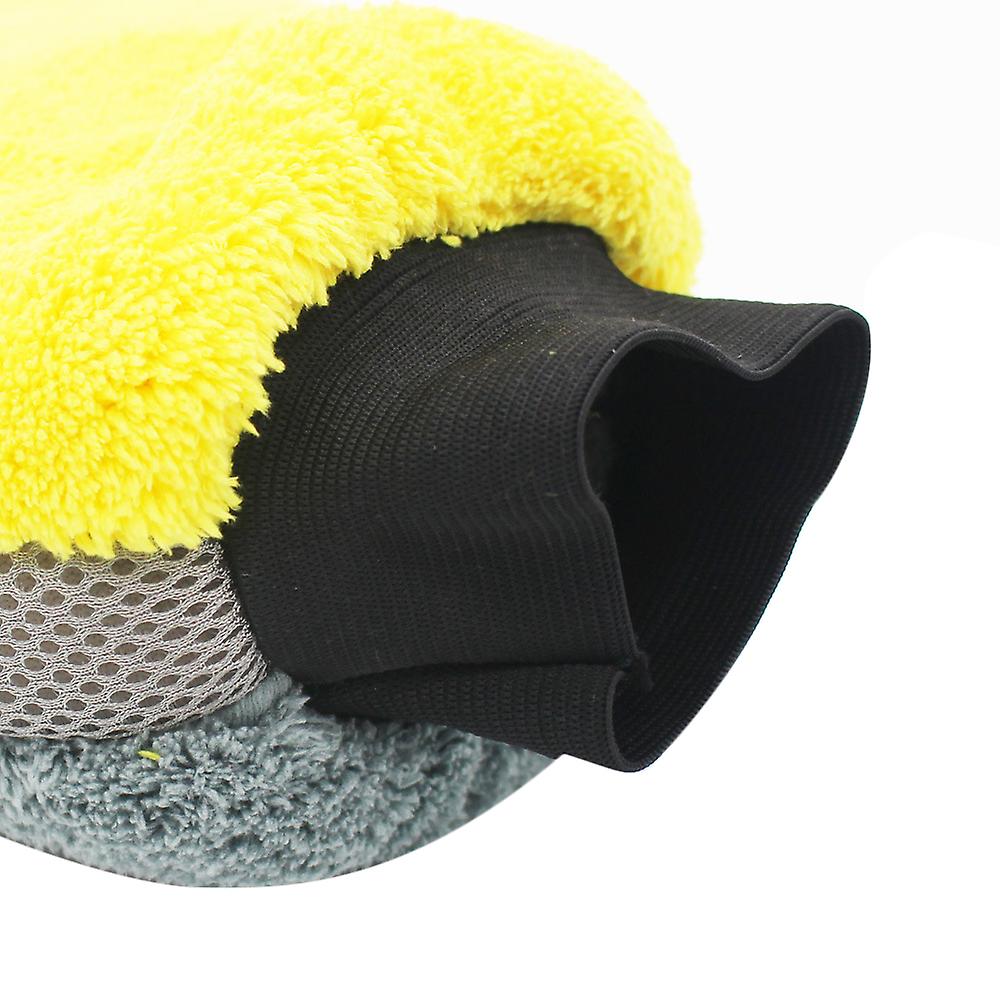 2pcs Vislone 2pc Microfiber Multifunctional Car Wash Mitt Anti Scratch Wash Glove