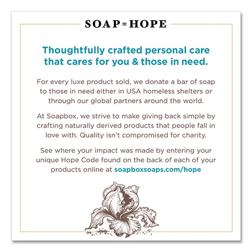 Soapbox Hand Soap | Sea Minerals and Blue Iris， 12 oz Pump Bottle | SBX77148EA