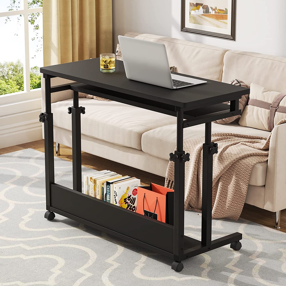 Portable Laptop Desk for Sofa and Bed  Height Adjustable Small Standing Table