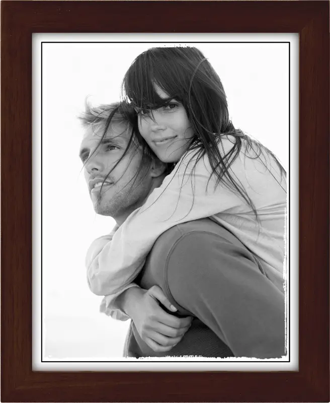 8x10 Espresso Linear Wood Picture Frame