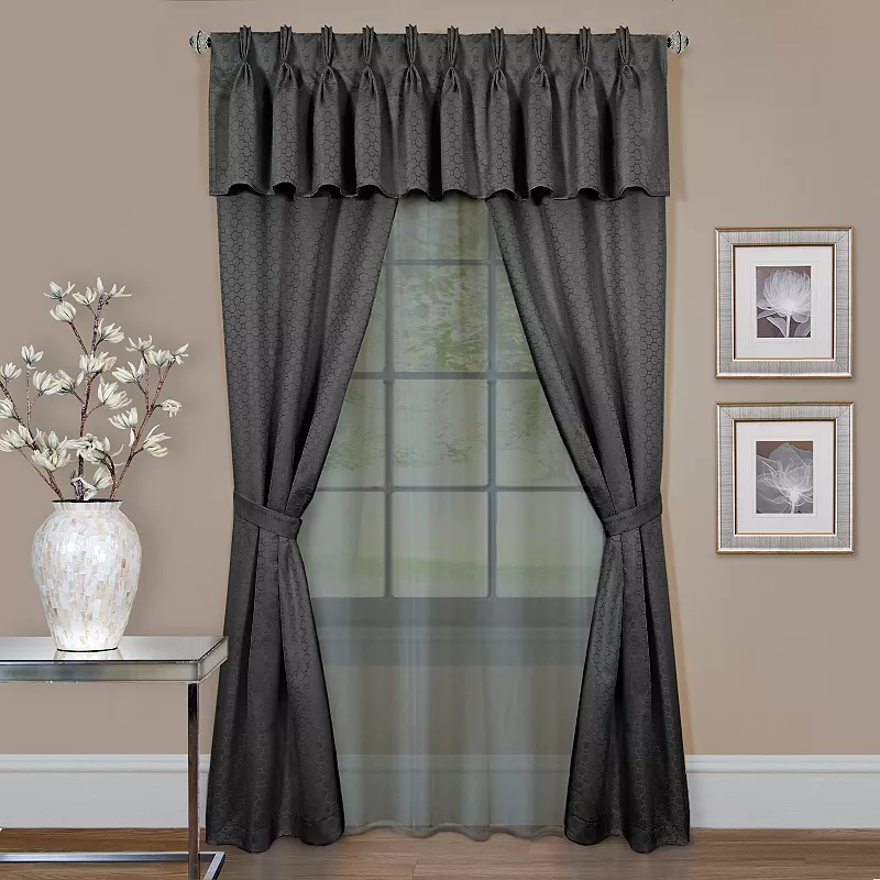 Achim 6-piece Claire Window Curtain Set