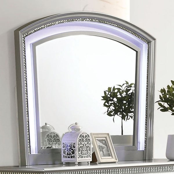 Furniture of America Xian Glam 2-piece Dresser and Mirror Set - - 29726586