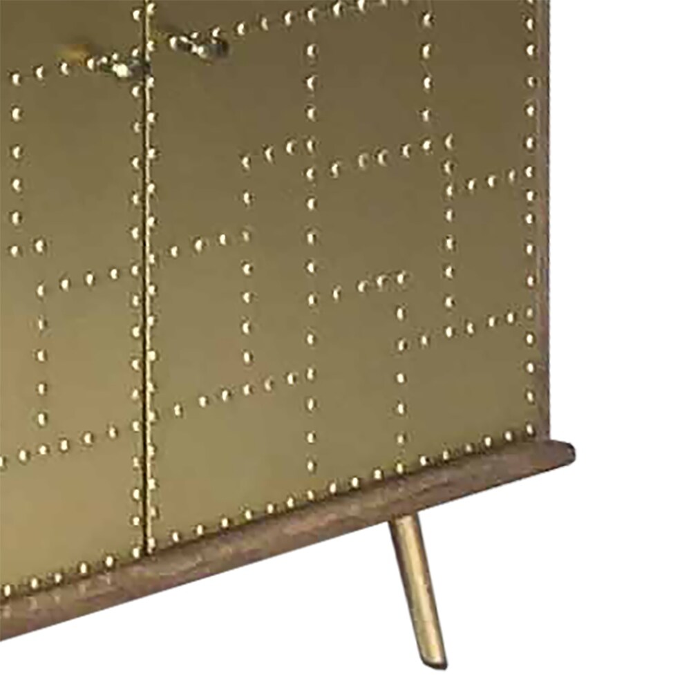 Elk Home Sender Gold Finish Metal 72 Inch Wide Credenza